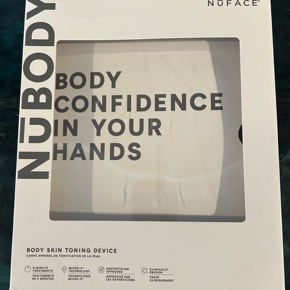 NuFACE NuBODY Skin Toning Device With Hydrating Gel With Charger NIB White - Picture 6 of 9